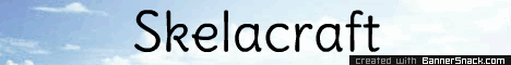 Skelacraft Minecraft server banner