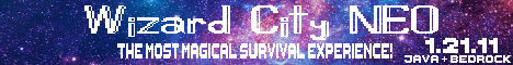 Wizard City NEO Minecraft server banner