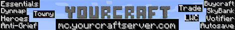 YourCraftServer Minecraft server banner