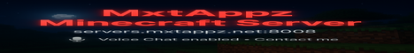 Mxtappz survival server Minecraft server banner