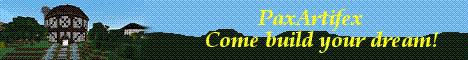 PaxArtfex Minecraft server banner