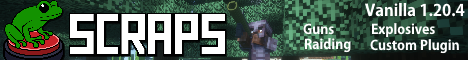 Scraps Minecraft server banner