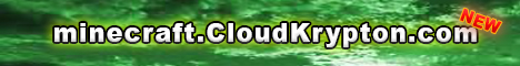 Minecraft.cloudkrypton.com Minecraft server banner