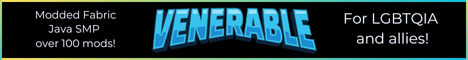 Venerable Minecraft server banner