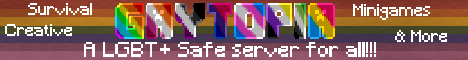 Gaytopia Minecraft server banner