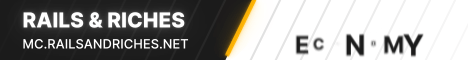Rails And Riches SMP Minecraft server banner