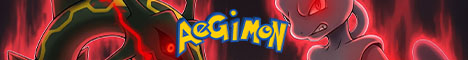 Aegimon Minecraft server banner