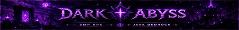 Dark Abyss Minecraft server banner
