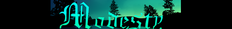 Modesty Minecraft server banner