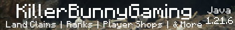 KillerBunnyGaming Minecraft server banner