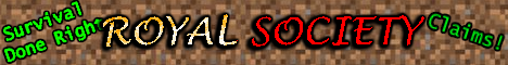 Royal Society Minecraft server banner