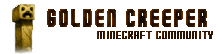 Goldencreeper Minecraft server banner