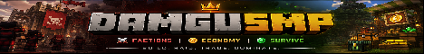 DamguSMP Minecraft server banner