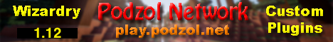 Podzol Network Minecraft server banner