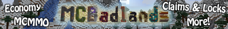 MC Badlands Minecraft server banner
