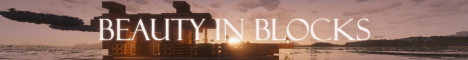 Beauty in Blocks Minecraft server banner
