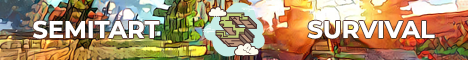 Semitart Survival Minecraft server banner