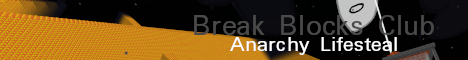 Break Blocks Club Minecraft server banner