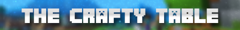 The Crafty Table Minecraft server banner