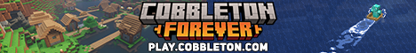 Cobbleton Forever Minecraft server banner