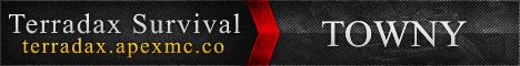 Terradax Survival Minecraft server banner