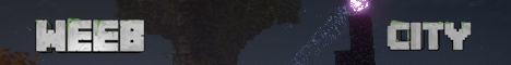 Weeb City Minecraft server banner