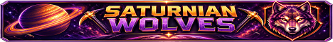 Saturnian Wolves SMP Minecraft server banner