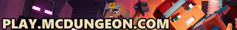 McDungeon Minecraft server banner