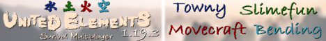 United Elements SMP Minecraft server banner