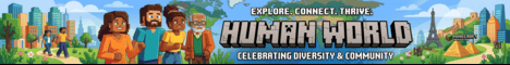 HumanWorld Minecraft server banner