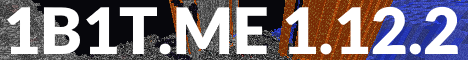 1b1t Minecraft server banner