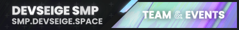 DevSeige SMP Minecraft server banner