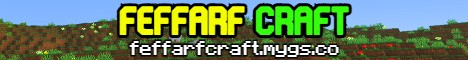 Feffarf Craft Minecraft server banner