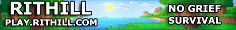 Rithill Minecraft server banner