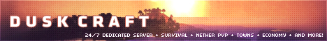 DuskCraft Minecraft server banner