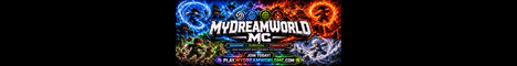 MyDreamWorldMC Minecraft server banner