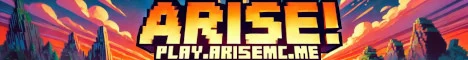 Arise! Minecraft server banner