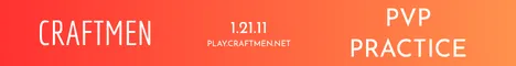 Craftmen Minecraft server banner