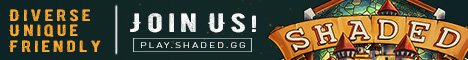 Shaded Minecraft server banner