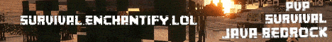 Enchantify Minecraft server banner
