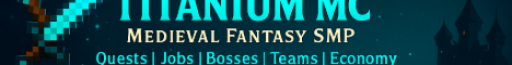 Titanium MC Minecraft server banner