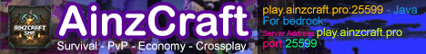 AinzCraft Minecraft server banner