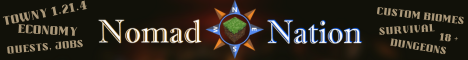 Nomad Nation Minecraft server banner