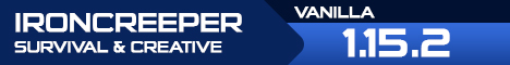 Iron Creeper Minecraft server banner