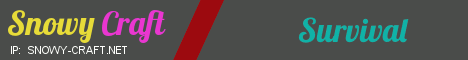 SnowyCraft Minecraft server banner