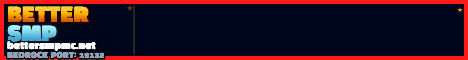 Better SMP Minecraft server banner