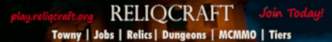 ReliqCraft Minecraft server banner