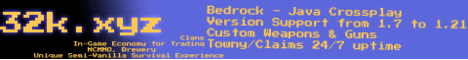 32k.xyz Minecraft server banner