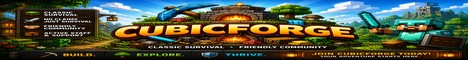 Cubic Forge Minecraft server banner