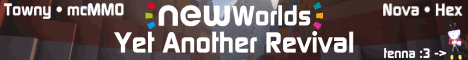 NewWorlds Minecraft server banner